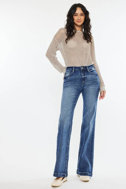 HIGH RISE WIDE LEG FLARE-KC20024D