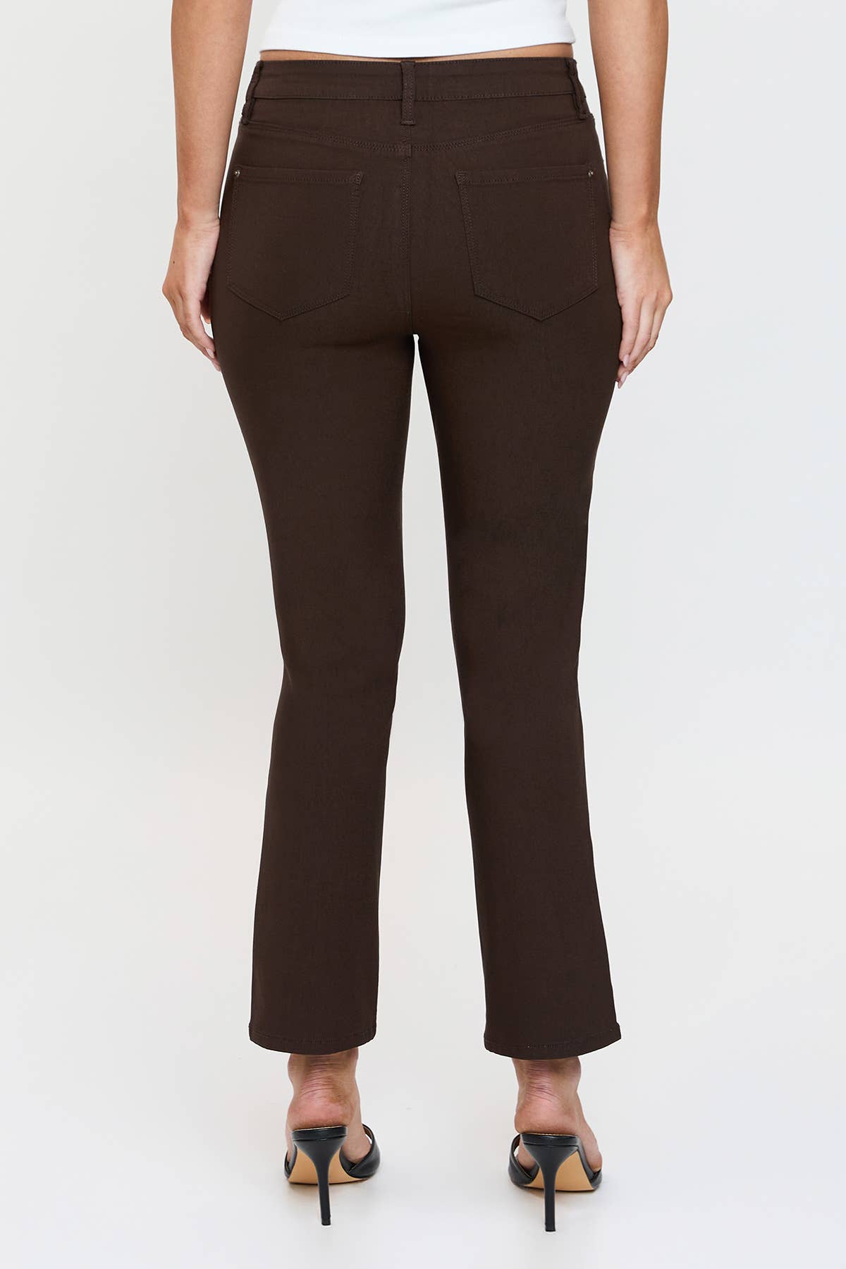 High Rise Hyperstretch Cropped Straight Pants-P041231