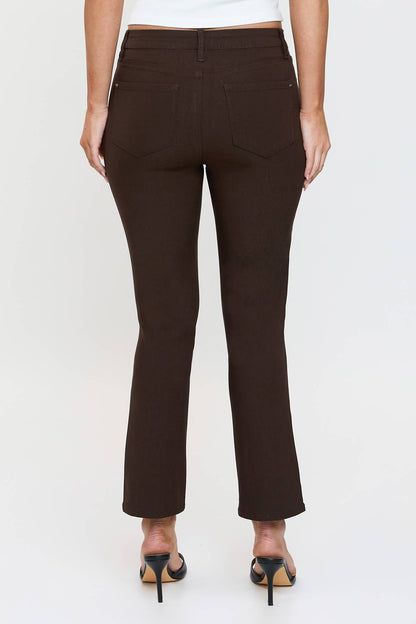 High Rise Hyperstretch Cropped Straight Pants-P041231