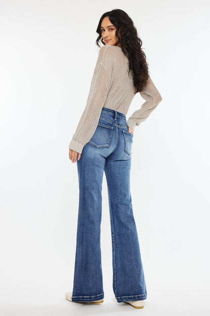 HIGH RISE WIDE LEG FLARE-KC20024D