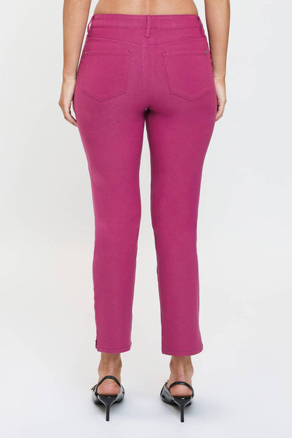 High Rise Hyperstretch Cropped Straight Pants-P041231