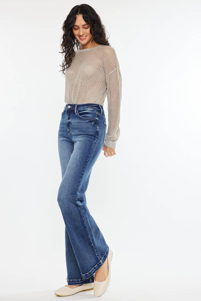 HIGH RISE WIDE LEG FLARE-KC20024D