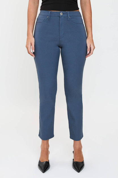High Rise Hyperstretch Cropped Straight Pants-P041231
