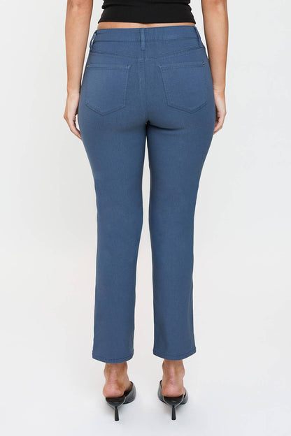 High Rise Hyperstretch Cropped Straight Pants-P041231