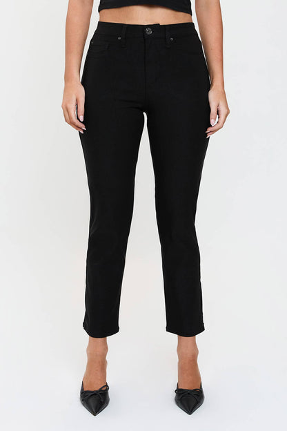 High Rise Hyperstretch Cropped Straight Pants-P041231