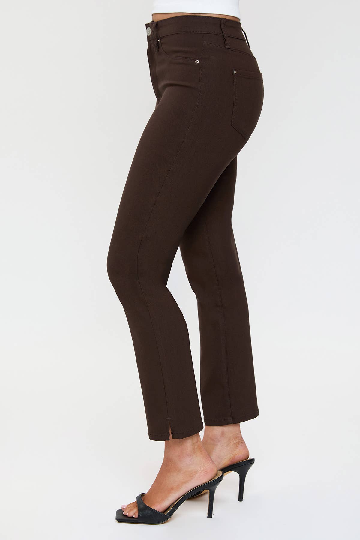 High Rise Hyperstretch Cropped Straight Pants-P041231