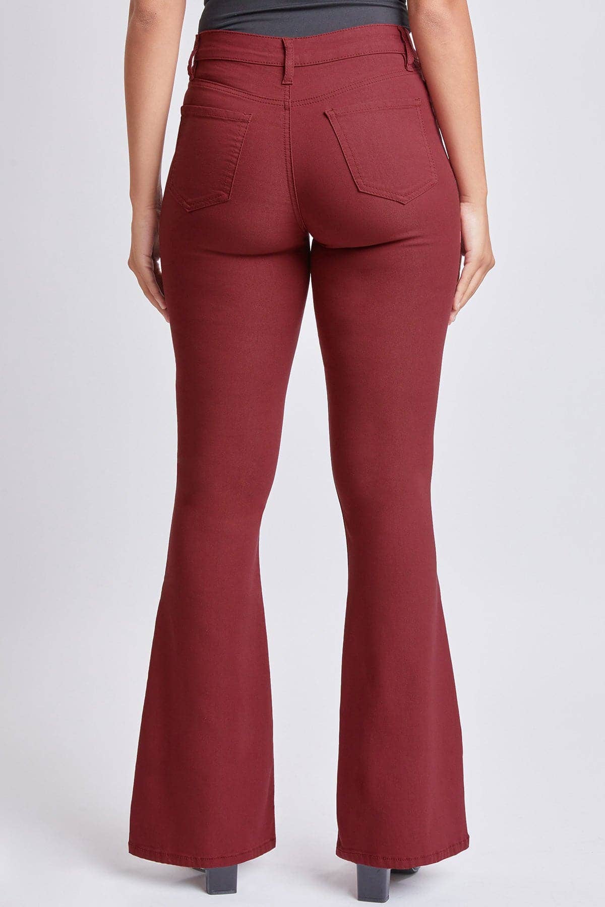 Hyperstretch Flare Pants, Dark Rose-P42931