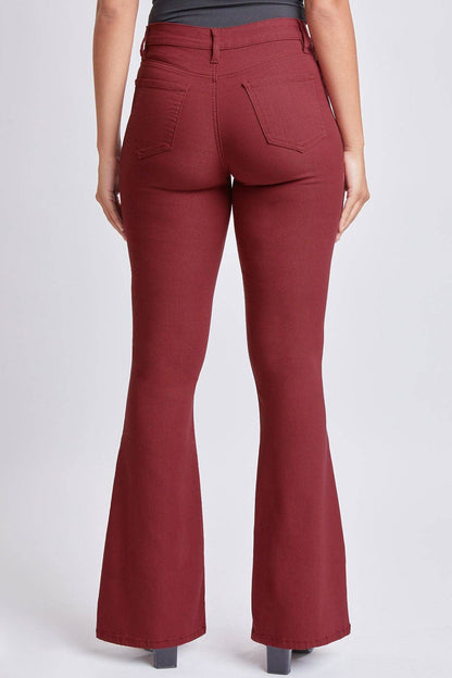 Hyperstretch Flare Pants, Dark Rose-P42931