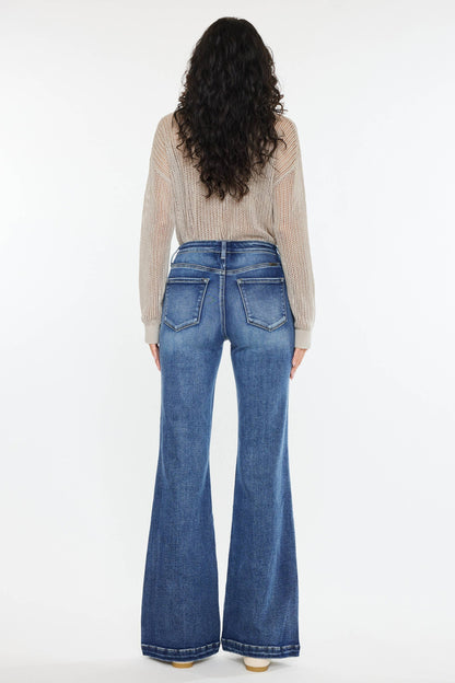 HIGH RISE WIDE LEG FLARE-KC20024D