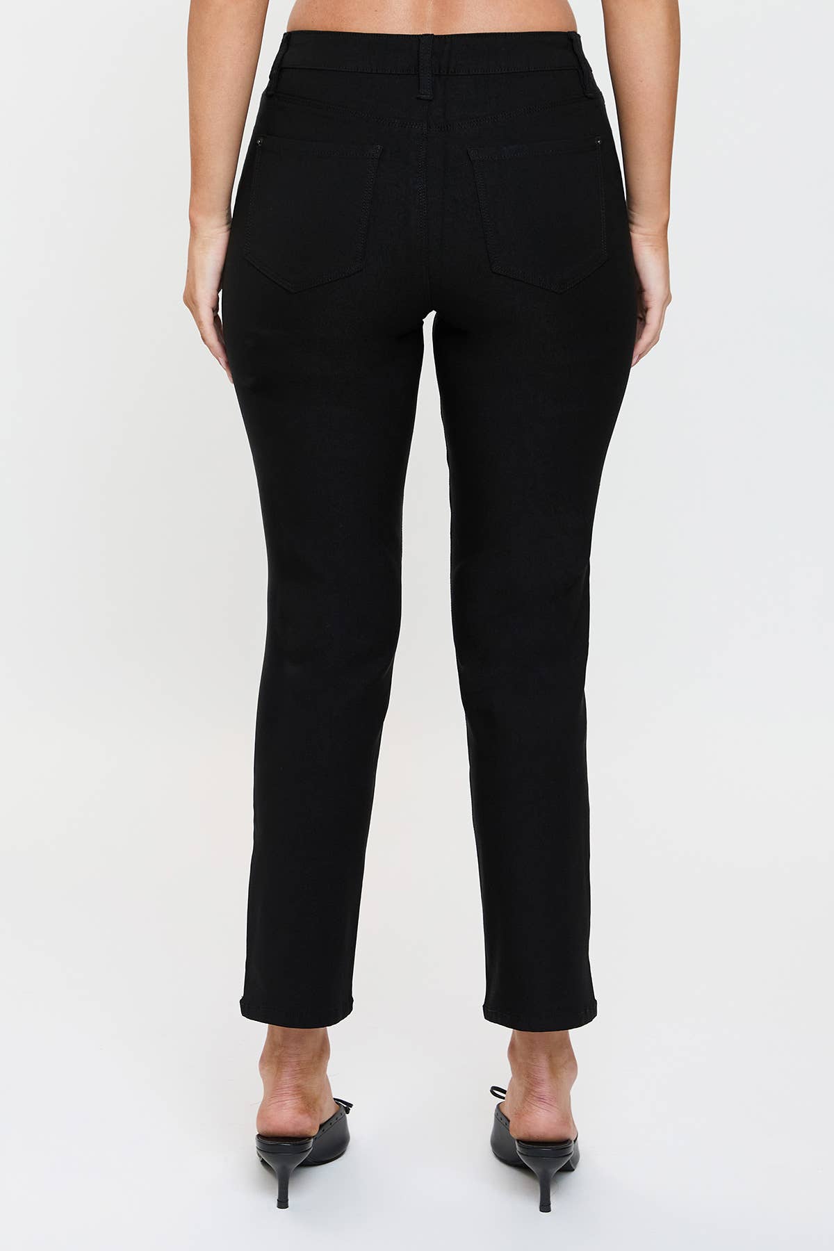 High Rise Hyperstretch Cropped Straight Pants-P041231