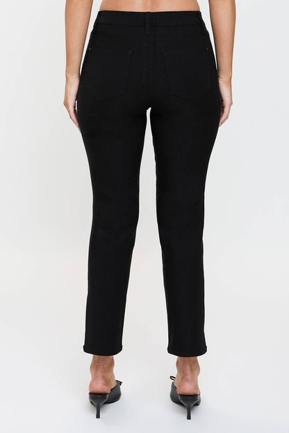 High Rise Hyperstretch Cropped Straight Pants-P041231