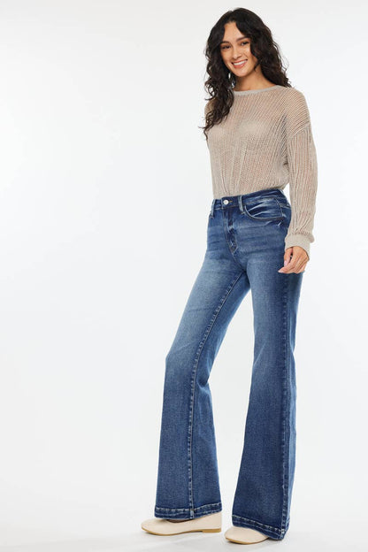 HIGH RISE WIDE LEG FLARE-KC20024D