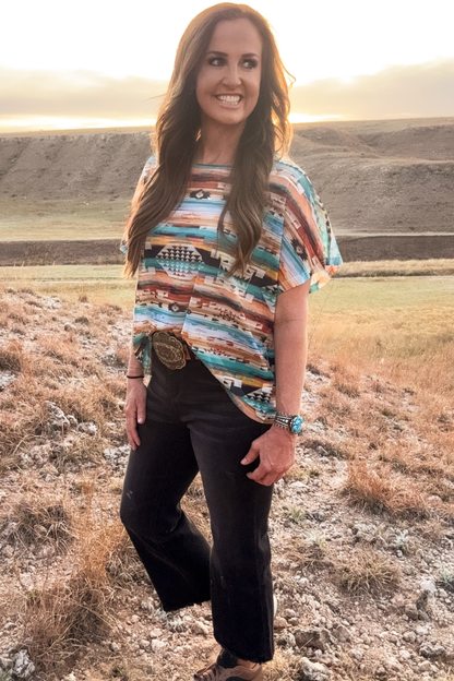 Aztec Daze Mesh Top